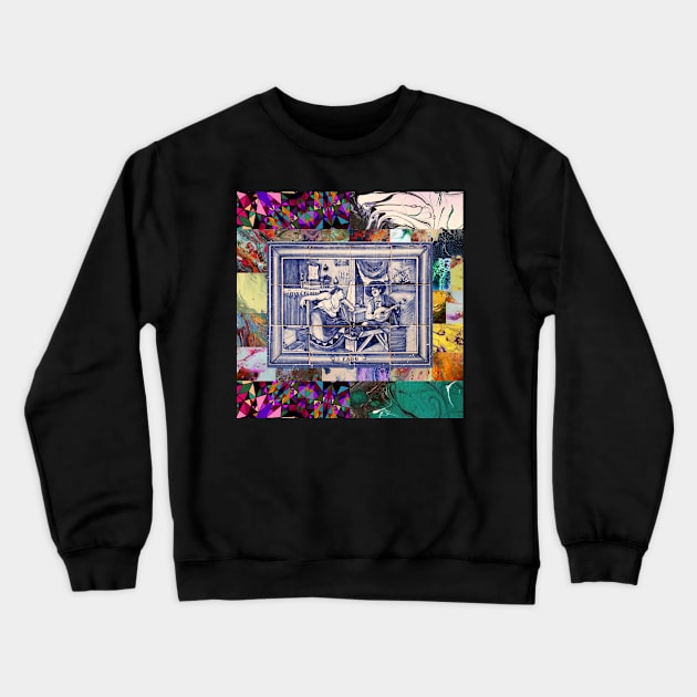 Portuguese folk art Crewneck Sweatshirt by Azorean1963